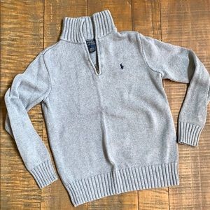Boys polo Ralph Lauren quarter zip sweater